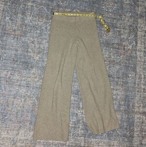 Weekend Stories Wool Ribbed Pants